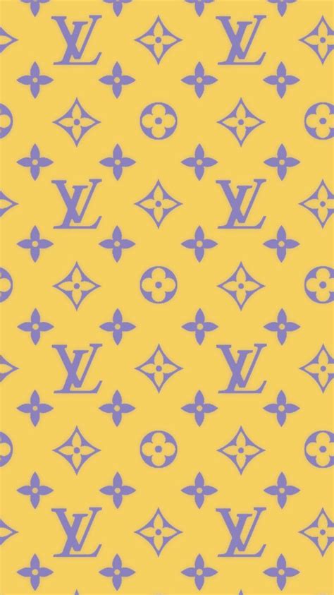 Louis Vuitton yellow background